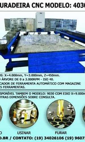 Furadeira fresadora cnc Furadeira fresadora cnc